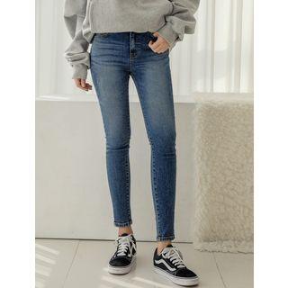 Plus Size Hidden Band-waist Skinny Jeans