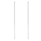 925 Sterling Silver Line Earring 1 Pair - 925 Silver - Thread Through Earrings - Silver - One Size