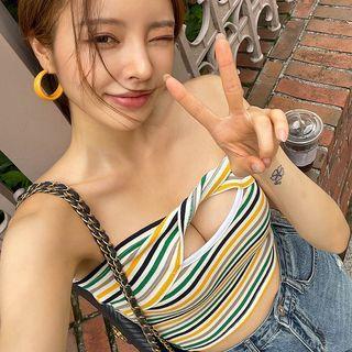 Twisted Stripe Tube Top