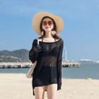 Striped Beach Cover Up