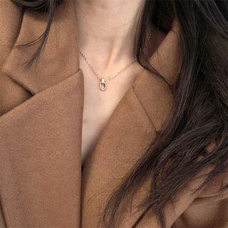 Pendant Alloy Necklace 722 - Gold - One Size