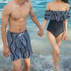 Couple Matching Printed Swim Shorts / Swimsuit