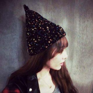 Melange Pointy Beanie