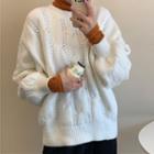 Puff-sleeve Sweater / Knit Top