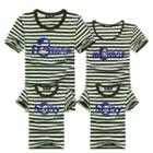 Family Matching Striped Short-sleeve T-shirt