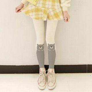 Cartoon Print Tights