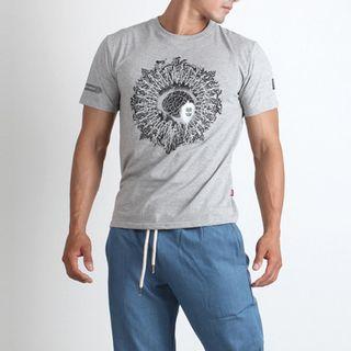 Brain-printed T-shirt