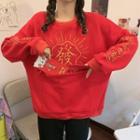 Chinese Characters Pocket Sweatshirt