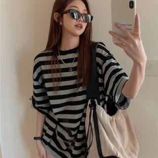 33/4-sleeve Striped T-shirt