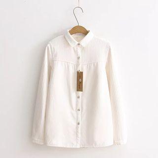 Lapel Fleece-lined Shirt