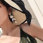 Faux Pearl Dangle Earring 925silver - One Size