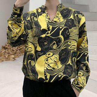 V-neck Printed Shirt