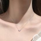 Heart Sterling Silver Necklace 925 Silver - Silver - One Size
