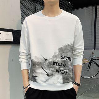 Print Lettering Sweatshirt