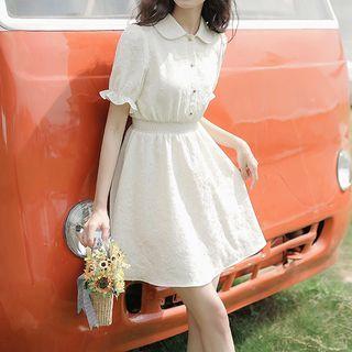 Short-sleeve Cropped Dress