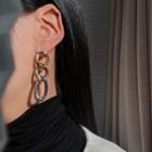 Chunky Chain Asymmetrical Alloy Dangle Earring