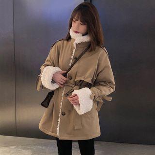 Fleece Lined Single Breasted Coat