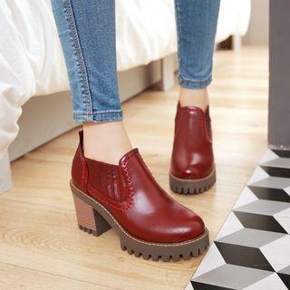 Chunky Heel Platform Shoes