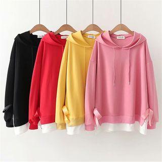 Paneled Bow Hoodie