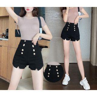 Button-up Hot Pants