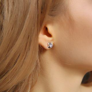 925 Sterling Silver Rhinestone Earrings