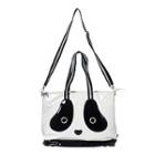 Panda Handbag (l) Black And White - L