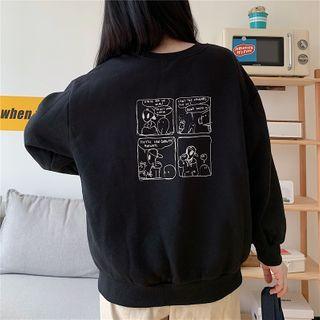 Button-detail Oversize Sweatshirt