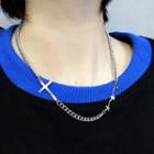 Stainless Steel Cross Necklace As Shown In Figure - One Size