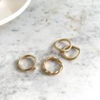 Band Ring Stacking Set Of 4 Gold - One Size