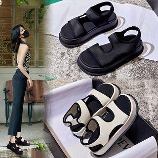 Contrast Trim Sandals