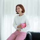 Faux-pearl Ruffled Embossed Sweatshirt