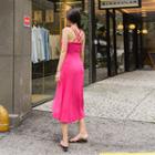 Strappy Dip-back Long Tank Dress
