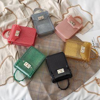 Transparent Glitter Crossbody Bag