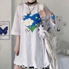 Elbow-sleeve Cloud T-shirt