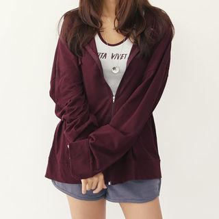 Kangaroo-pocket Drop-shoulder Hoodie