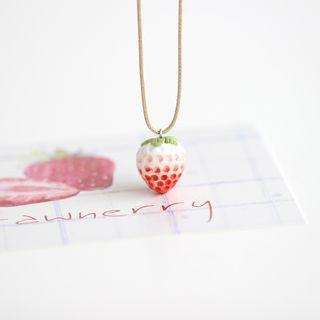 Strawberry Pendant Necklace