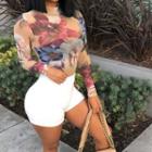 Flower Print Top