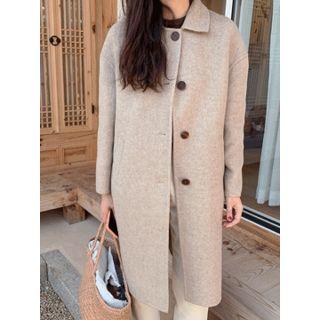 Single-breasted Wool Coat