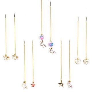 Non-matching Unicorn / Star Dangle Earring