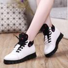 Hidden Wedge High-top Lace-up Sneakers