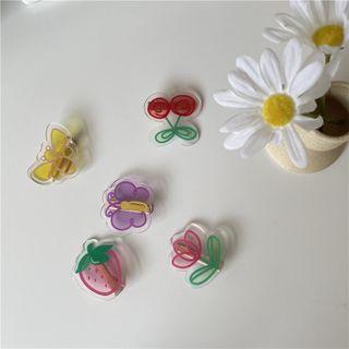 Cartoon Transparent Hair Clip (various Designs)