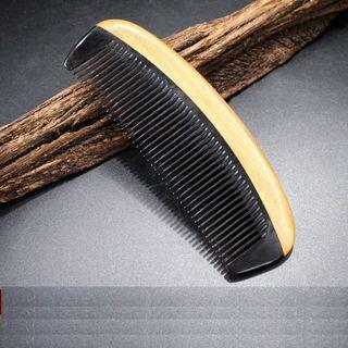 Wooden Hair Comb Beige - One Size