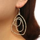 Irregular Alloy Dangle Earring Gold - One Size