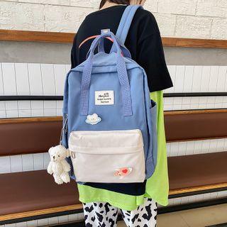 Color Panel Backpack / Bag Charm