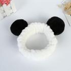 Chenille Panda Ear Face Wash Headband