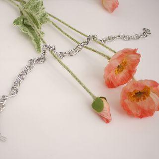 Ring-and-bar Chain Necklace