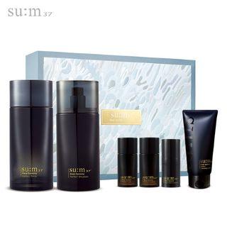 Su:m37 - Dear Homme Perfect Set: Toner 130ml + 25ml + Emulsion 110ml + 25ml +all-in-one Serum 5ml + Cleansing Foam 40ml 6pcs