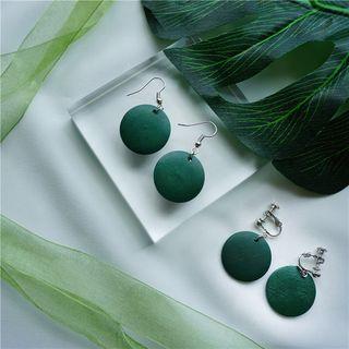Disc Drop Earring/ Clip-on Earring
