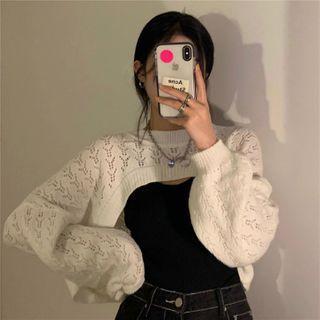 Cropped Sweater / Spaghetti Strap Top