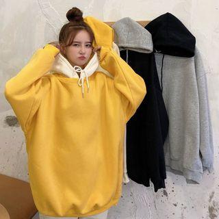 Two Tone Fleece-lined Hoodie